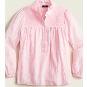 Long-sleeve soft gauze garden top